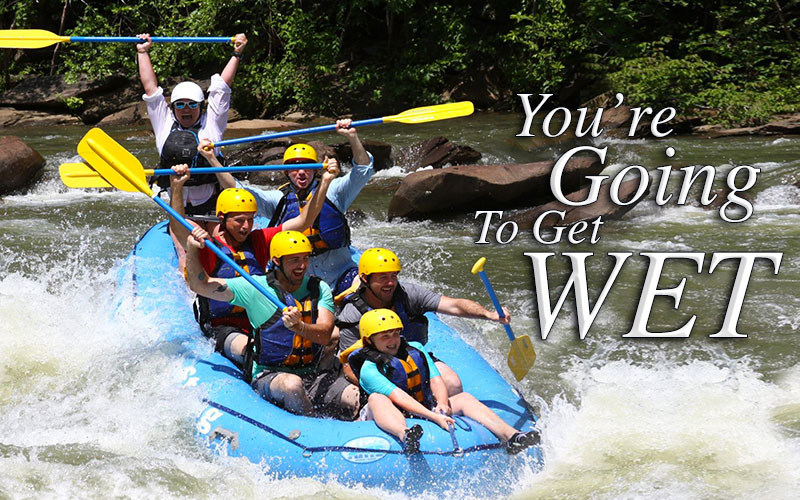 The upper section of the pigeon river. Ocoee Rafting