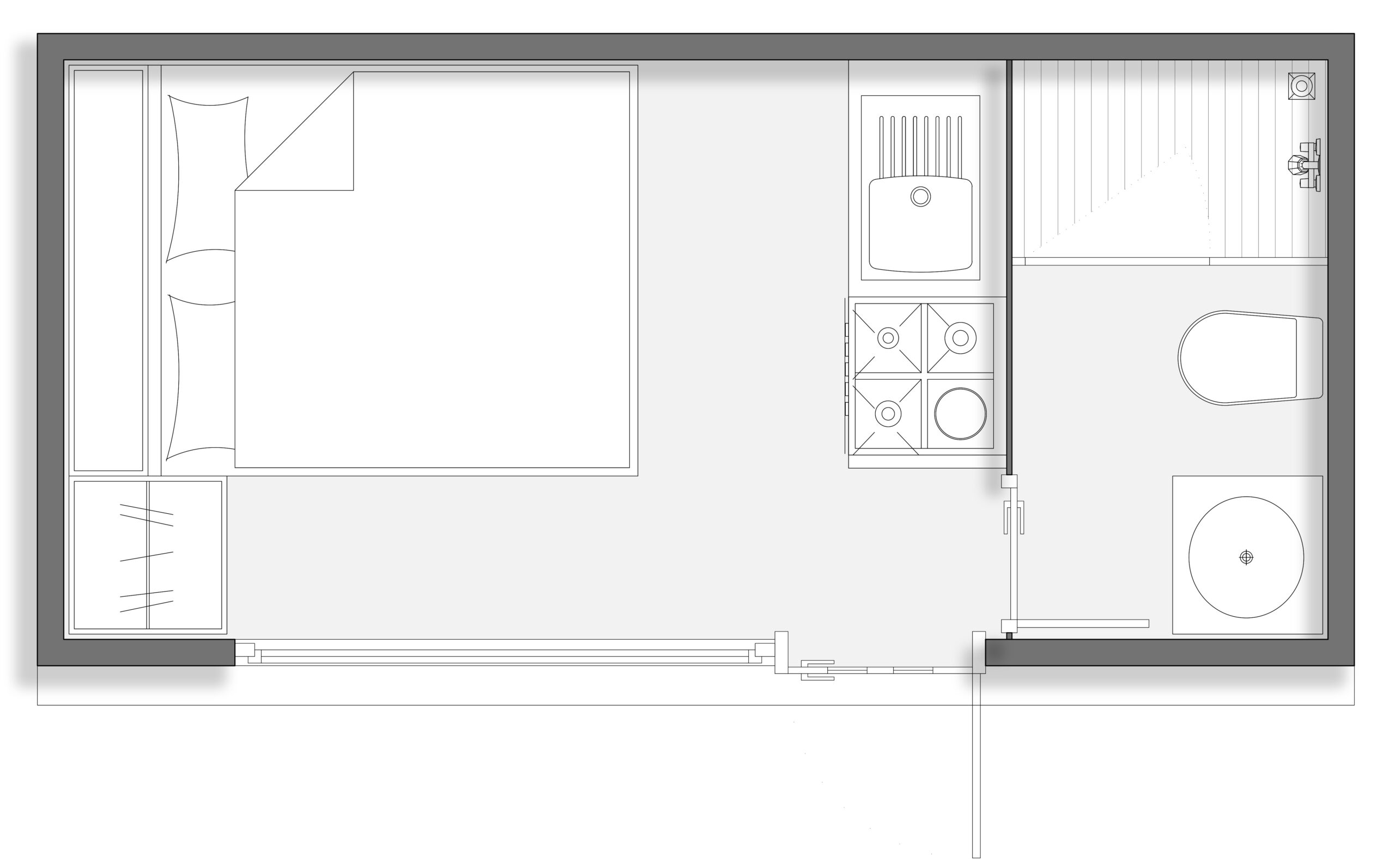LUNA Mini - Kapsül Ev - Plan v2