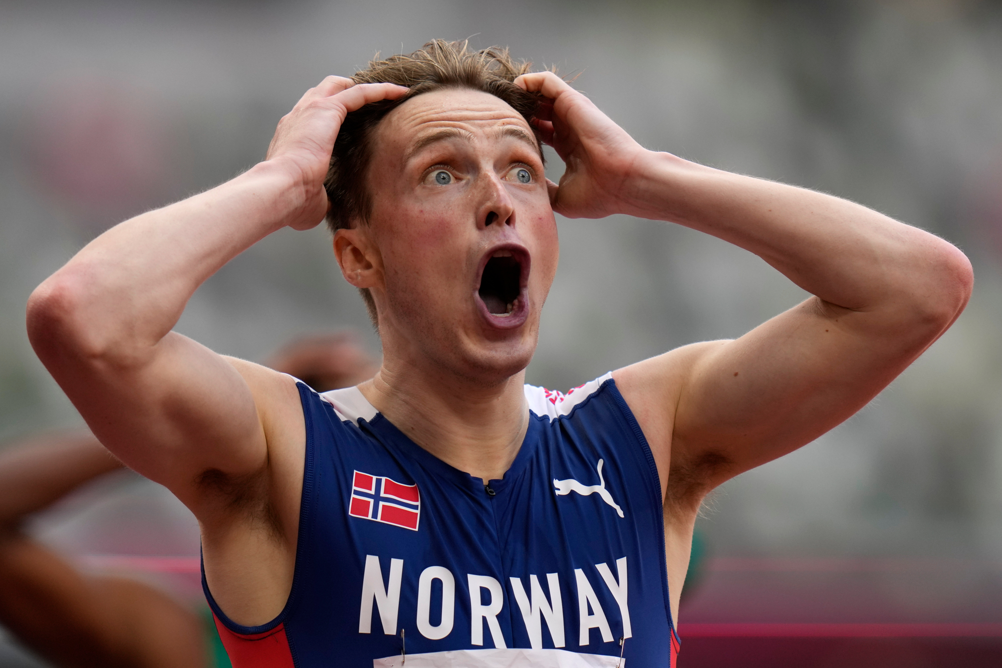 All of norway had their fingers crossed that warholm. Karsten Warholm Beats Rai Benjamin Crushes 400 Hurdles World Record In Olympic Race For The Ages Orange County Register