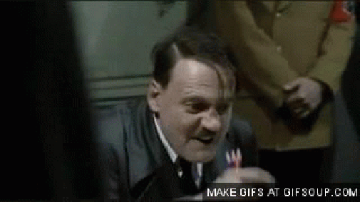 Hitler angry
