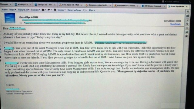 IBM employee email