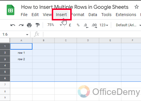 How to insert multiple rows in google sheets [4 methods]