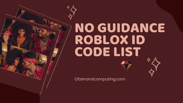 No Guidance Roblox ID Codes 2026 Chris Brown Song Music No Guidance Roblox ID Code List 