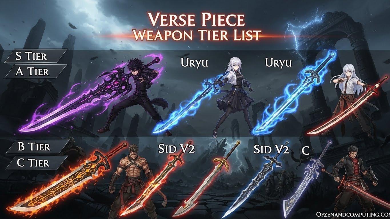 Verse Piece Weapon Tier List March 2026 Ultimate Guide To Best Swords Verse Piece Weapon Tier List 