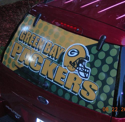 Car Window one way vision printing