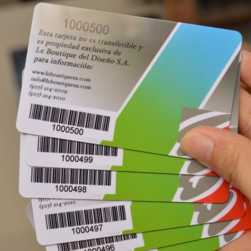 Barcoded Card printing Plastic business card printing with barcode