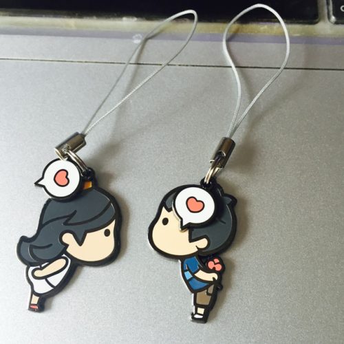 Custom-Enamel-Keychains Keychains with tags