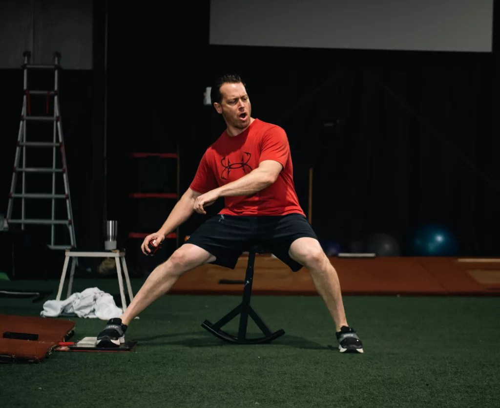 Stride Stool (Baseball Pitching Aid: Squat, Direction and Rear Leg Extension)