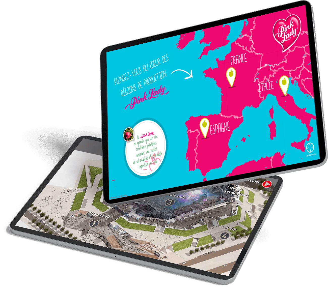 Elecom - visuel header map interactive