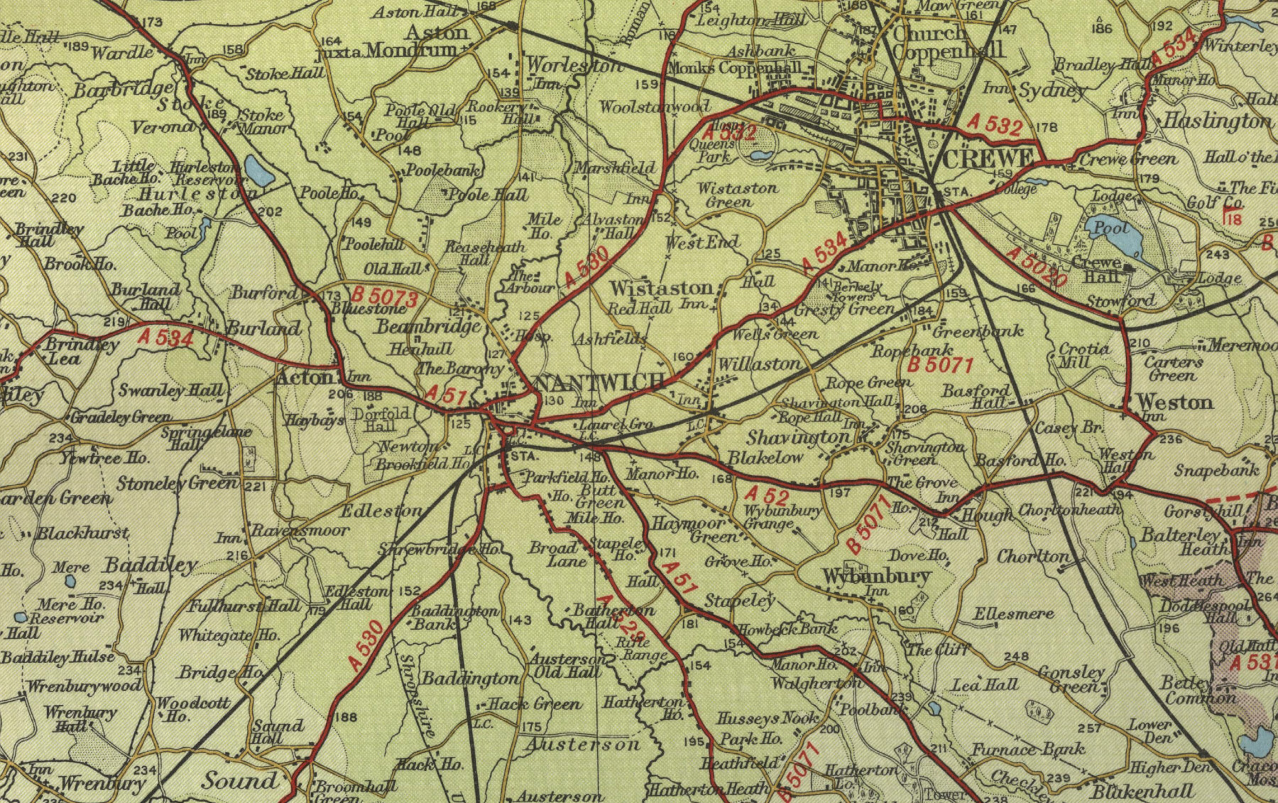 Nantwich Map Map Nantwich 