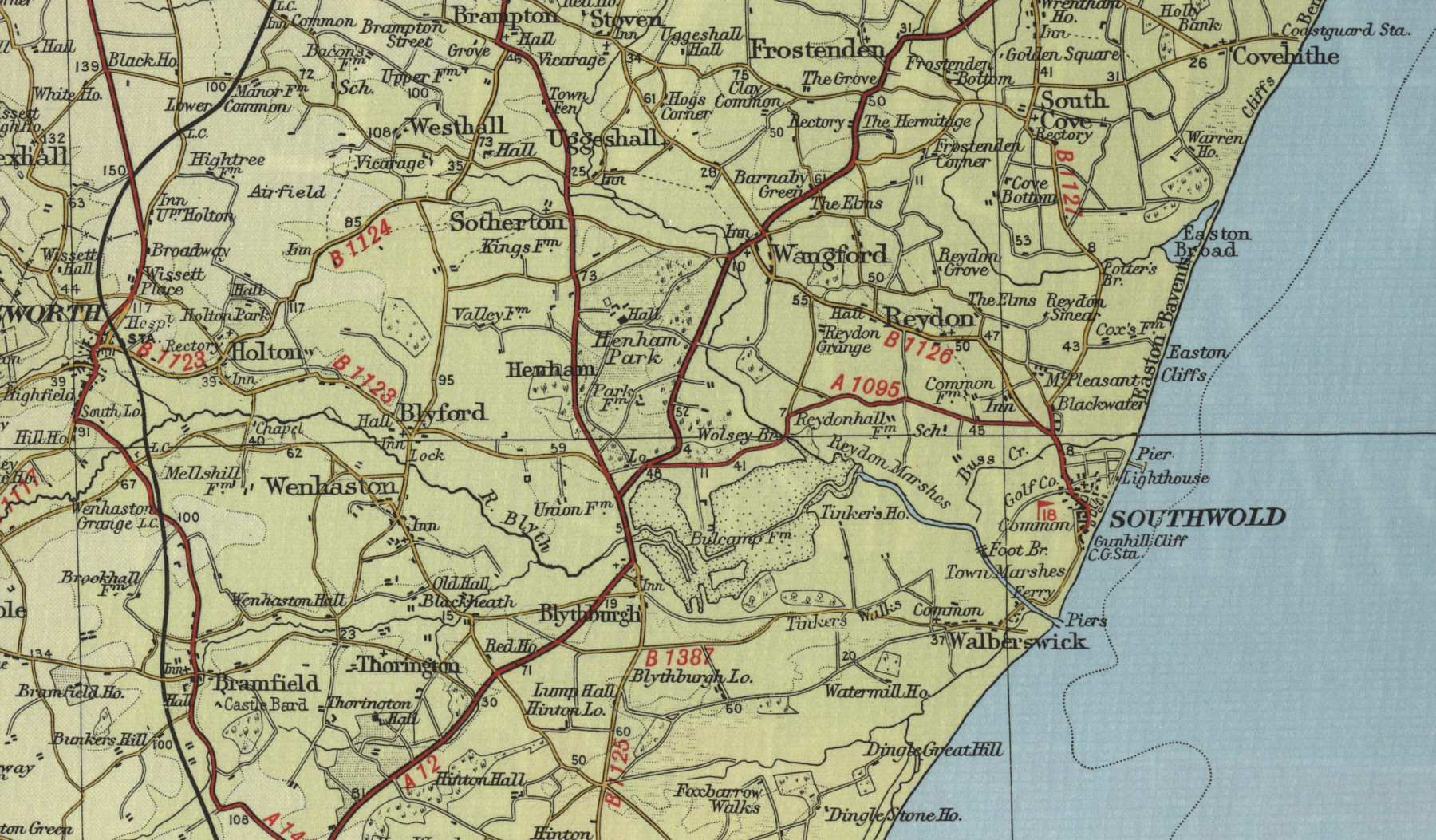 Southwold Map Map Southwold 