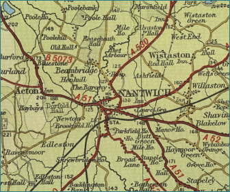 Nantwich Map Nantwich Map 