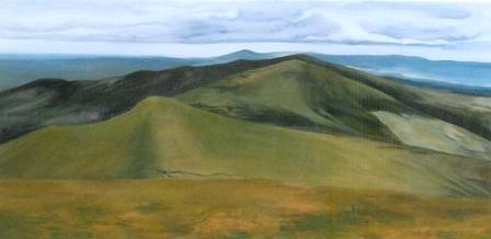 Brooding Mountain, €1900 80x160cm, oil on canvas