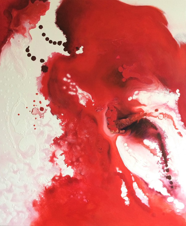 Red, €550, 60.5x51cm, acrylic on canvas,