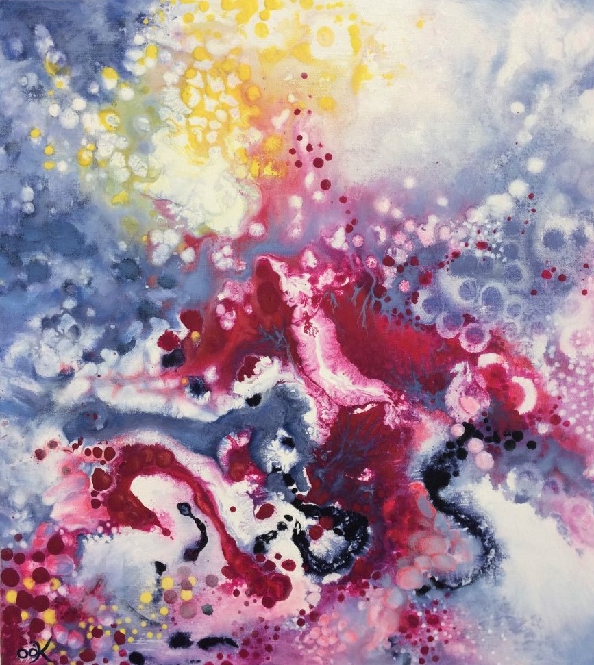 Indulge, €450, 51x45cm, acrylic on canvas