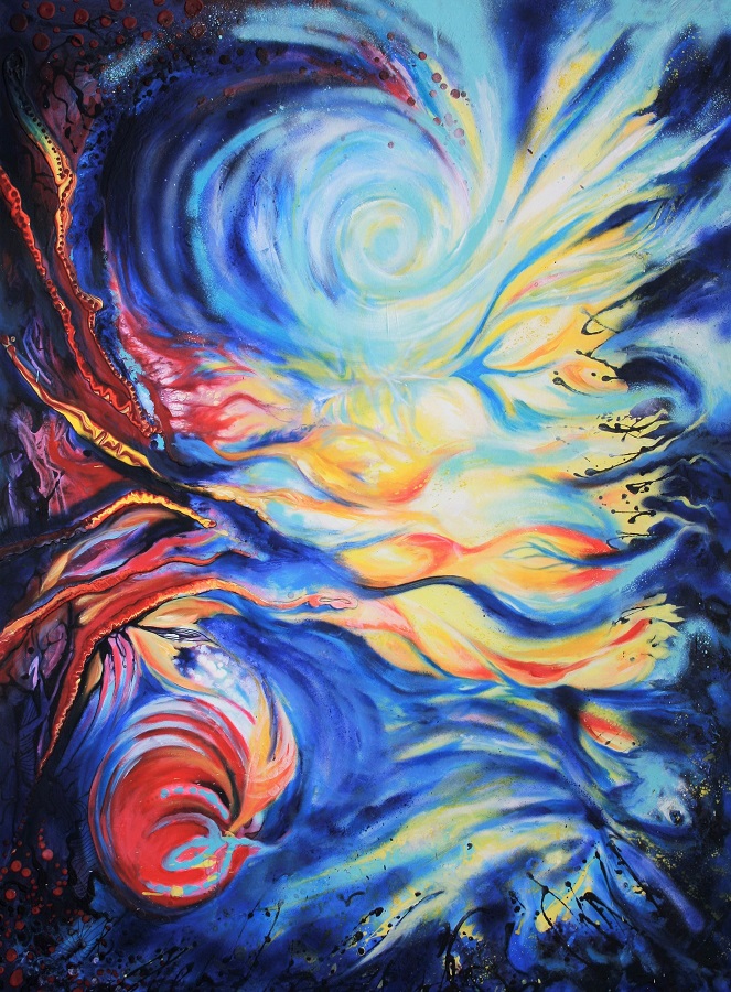 Turmoil, €1800, 130x95cm, acrylic on canvas