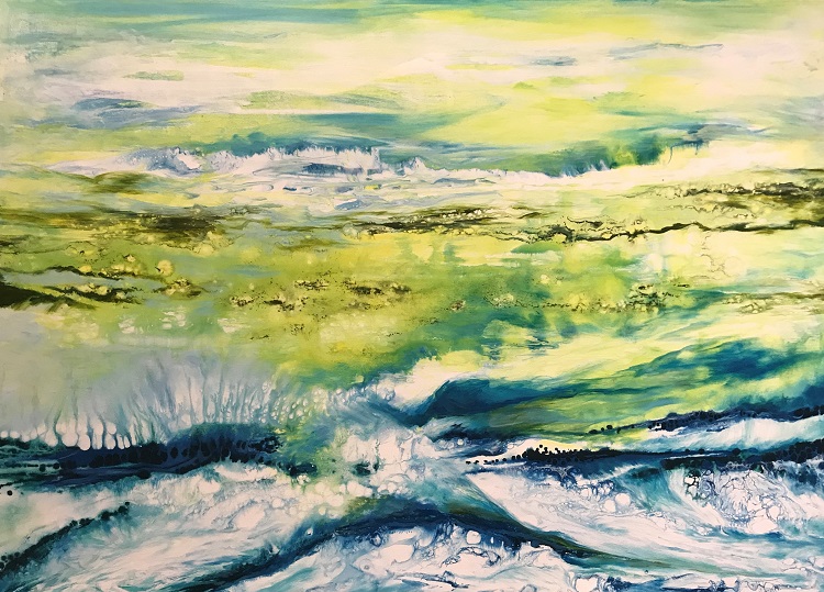 And Calm Returned, €2000, 125x90cm, acrylic on canvas