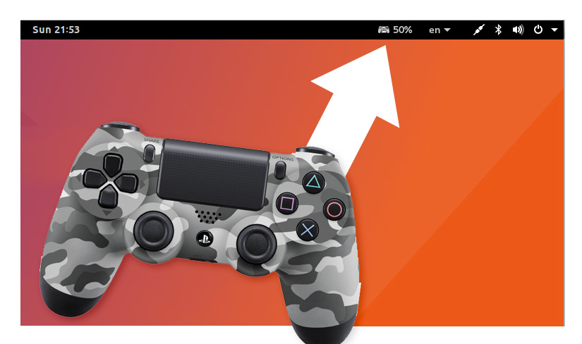 PS4 Controller Battery Level Extension for the GNOME Desktop - OMG 