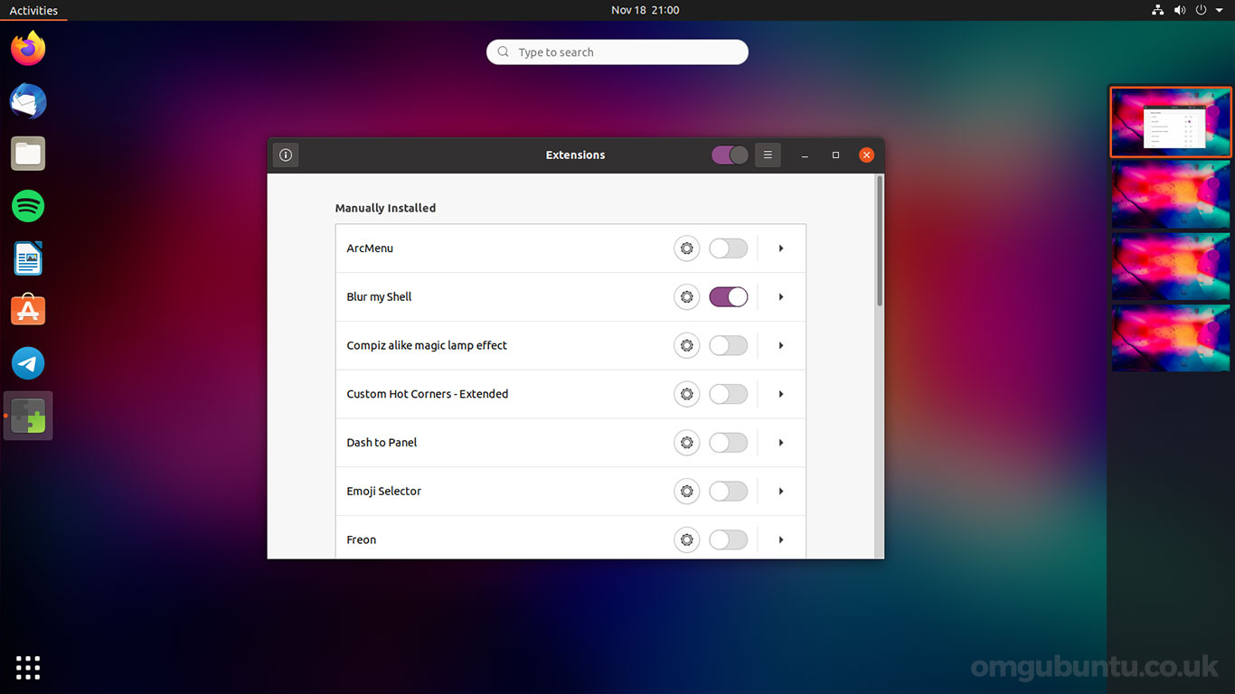 The 15 Best GNOME Shell Extensions for Ubuntu - OMG! Ubuntu