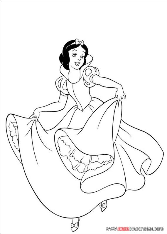 Okul öncesi boyamalı alıştırma 10 kitap 320 sayfa. Pamuk Prenses Boyama