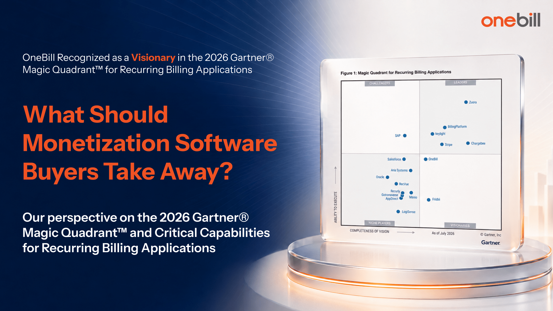 What Should Monetization Software Buyers Take Away from the 2026 Gartner® Magic Quadrant™ for Recurring Billing Applications?