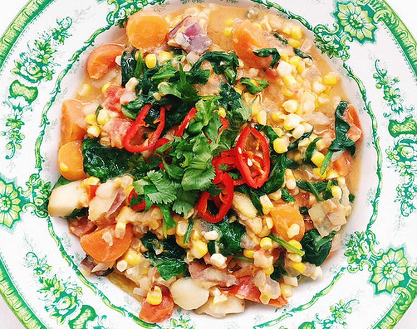 Fresh Summer Corn Chowder [Vegan, Gluten-Free]