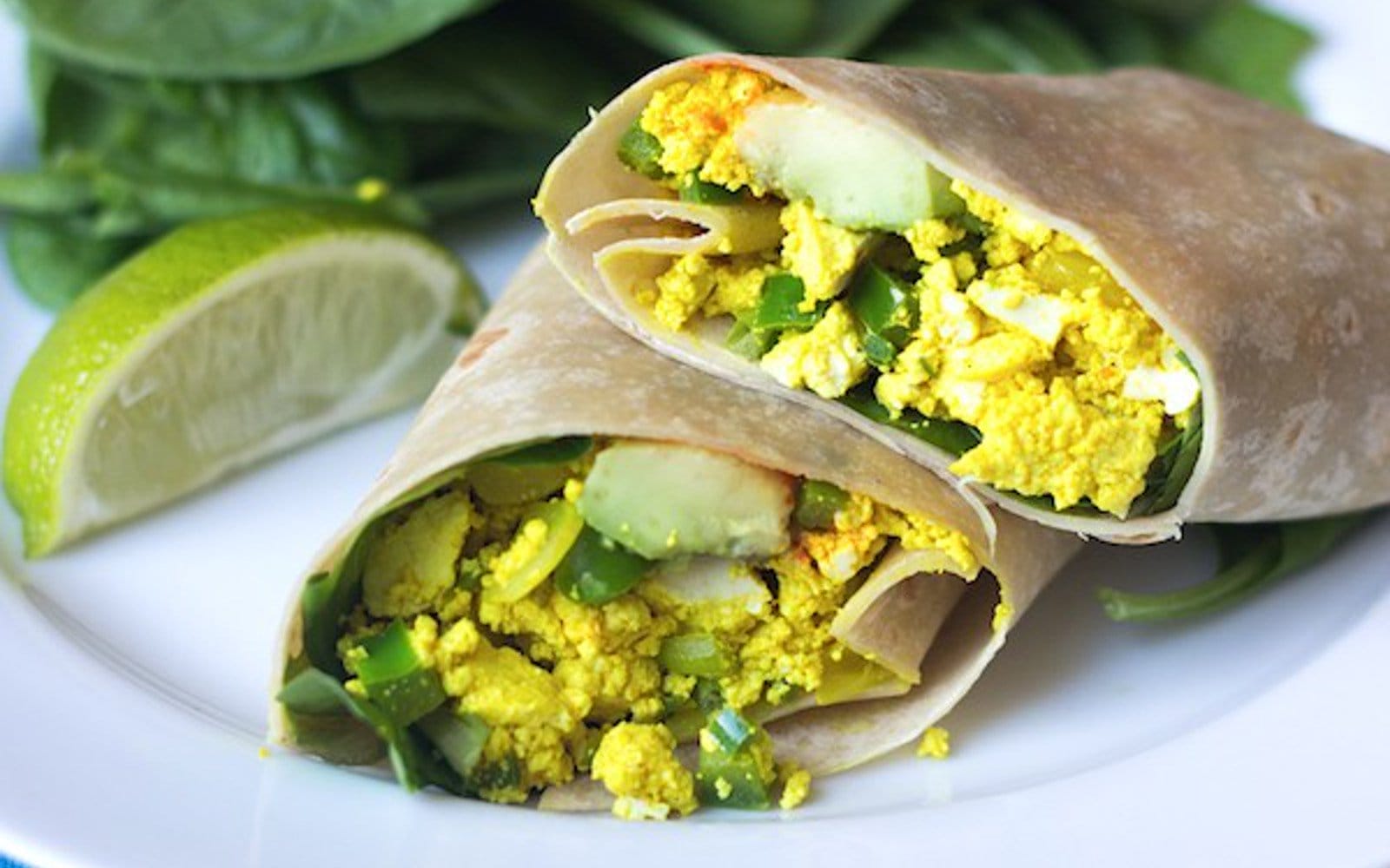 tofu scramble burrito