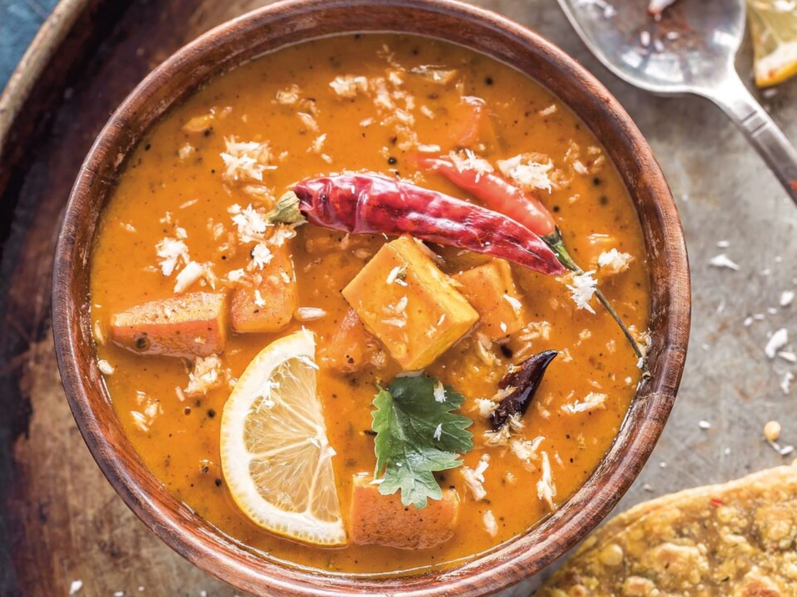 Instant Pot Tofu Mango Coconut Curry [Vegan] One Green