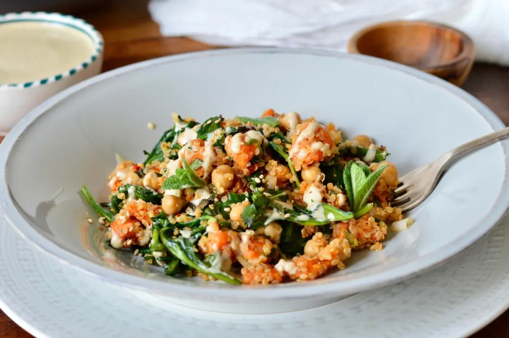 Vegan Sweet Potato and Chickpea Quinoa