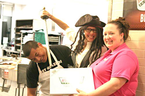 Krispy Kreme Dress Like a Pirate Get a FREE Dozen Glazed Doughnuts