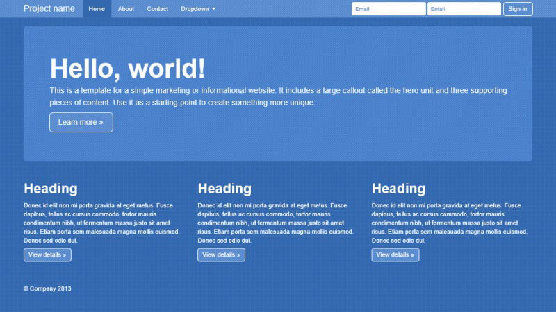 Free Bootstrap Wireframing Set For Powerpoint