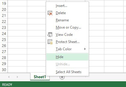 how to hide sheets cells columns and formulas in excel