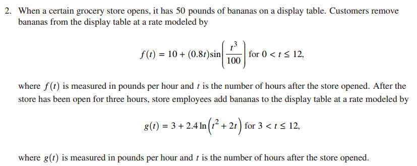 Ap Classroom Calculus Ab Answers AP Calculus AB 2016 Free Response Question 4.