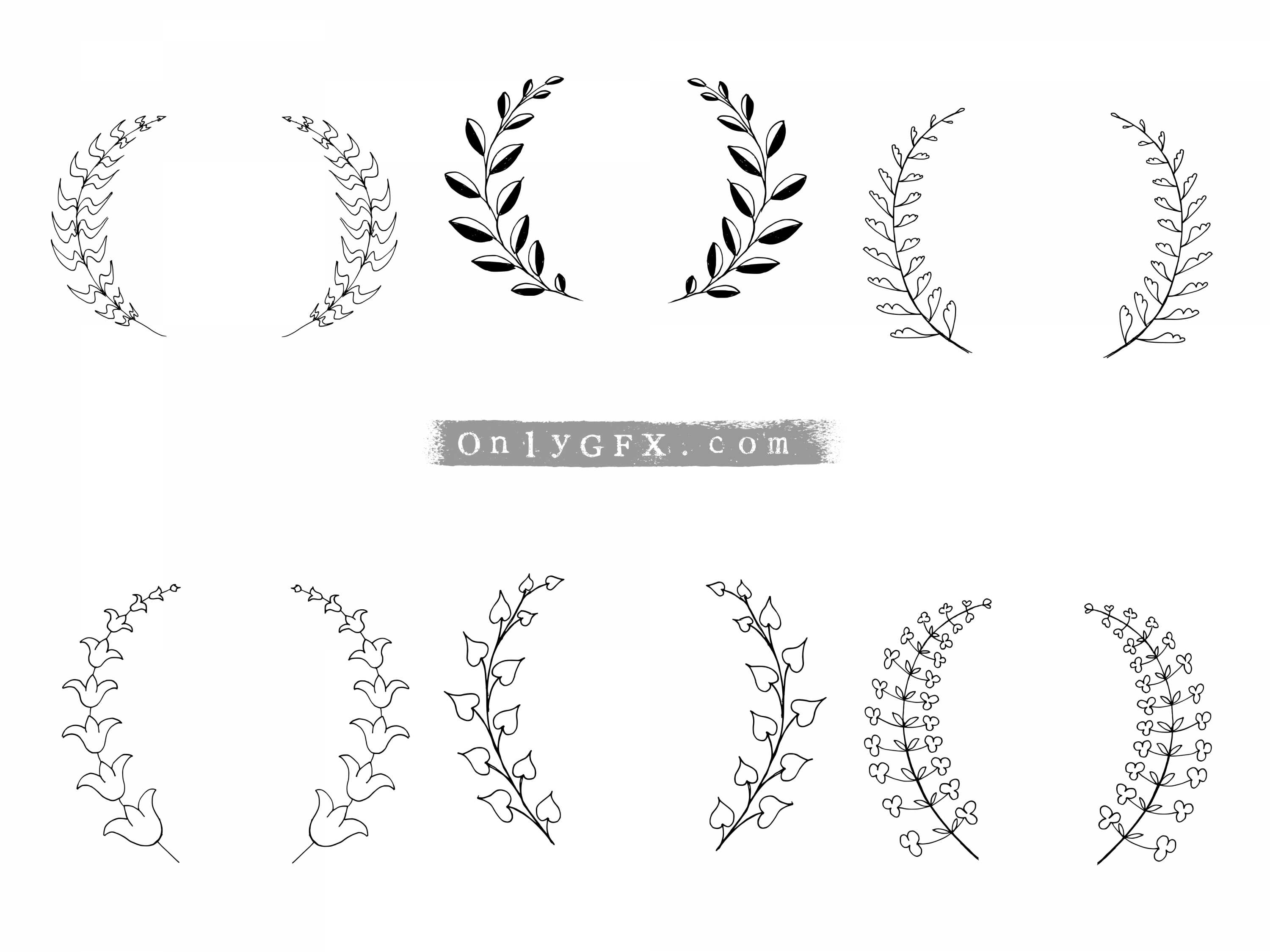Available in png and jpg formats too. 6 Drawn Wreath Vector Eps Svg Png Transparent Onlygfx Com