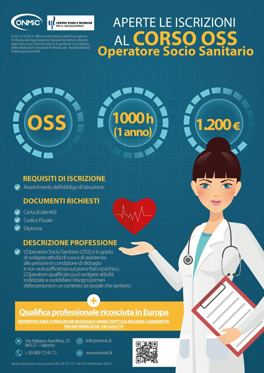Aperte Le Iscrizioni Per Il Corso Oss A Salerno – Onmic 1191_x_842_jpg