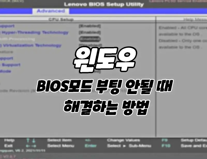 How to fix when Windows cant boot into BIOS