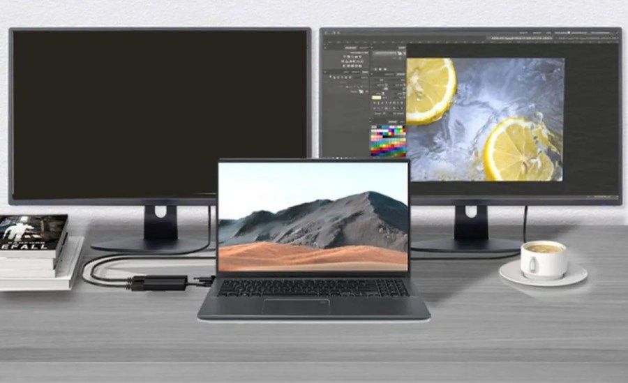 맥북-멀티-모니터-허브-사용