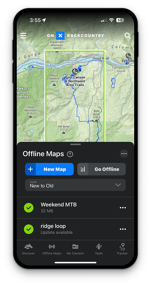 Off Grid GPS Navigation Offline Maps OnX GetOffGrid Phone OfflineMaps 