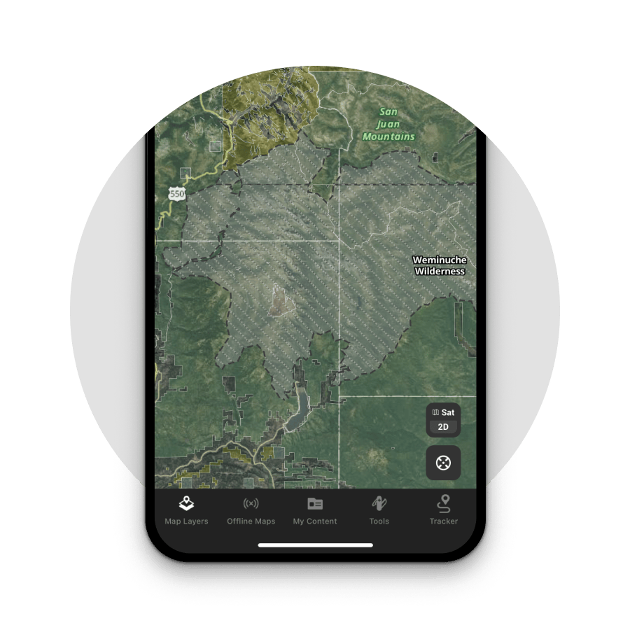 Wilderness Areas Maps GPS For Hunting OnX Hunt Phone Cropped Rename 