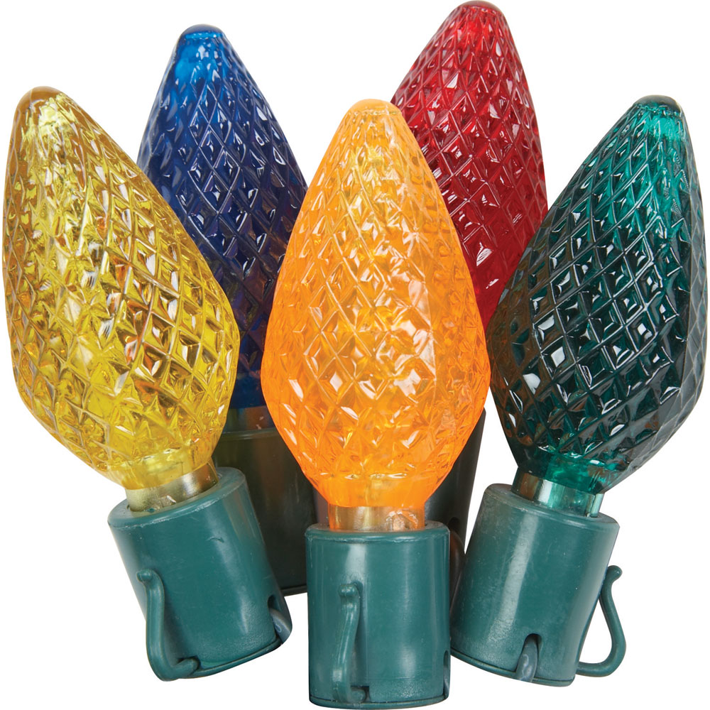 E17 threaded base means these c9 led bulbs are compatible with traditional . 25 Count Outdoor/Indoor C9 LED Multi-Color Stringlight Set