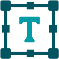 Icon Textobjekte auf Etiketten