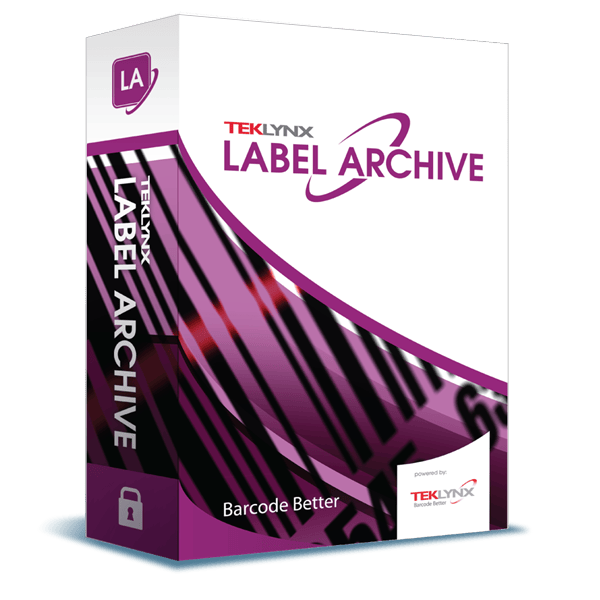 MockUp Image for Teklynx Label Archive software packed in a box