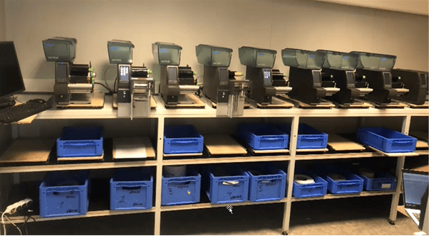 Print Center with multiple label printers