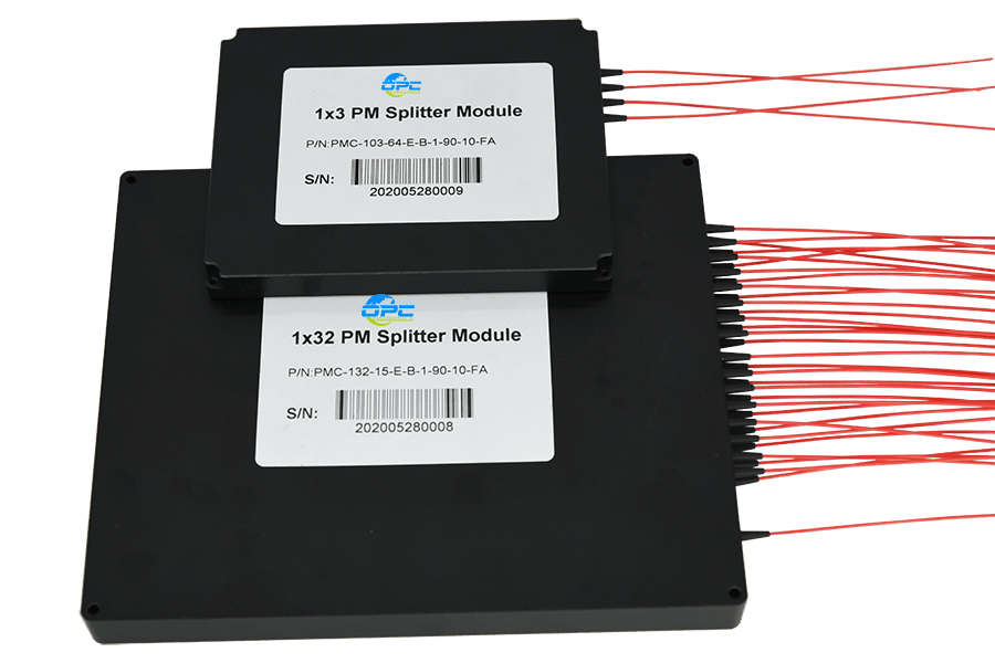1×4, 1×8 PM Fiber Splitter Module (1xN) - OPC Photonics