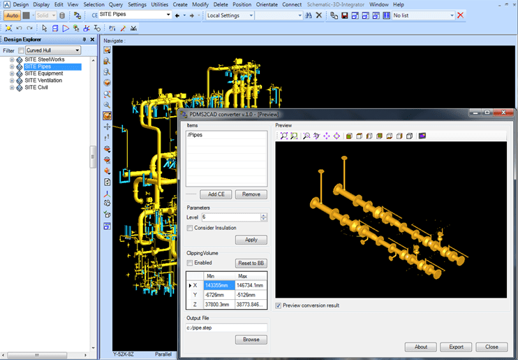 Interoperability With Piping Plant Design Open Cascade