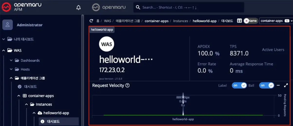springboot-container-2 Spring Boot 컨테이너 애플리케이션을 APM으로 모니터링 하는 방법