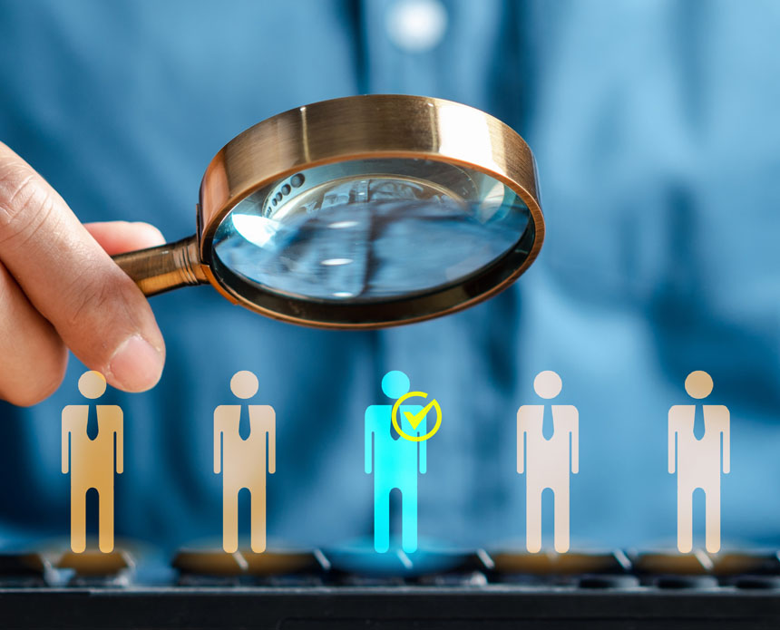 Using data segmentation to chose the right people.