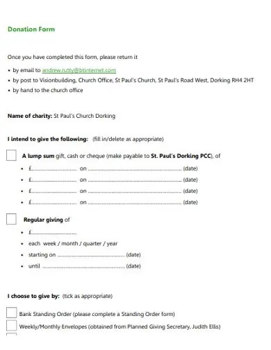 37 donation receipt template download doc pdf