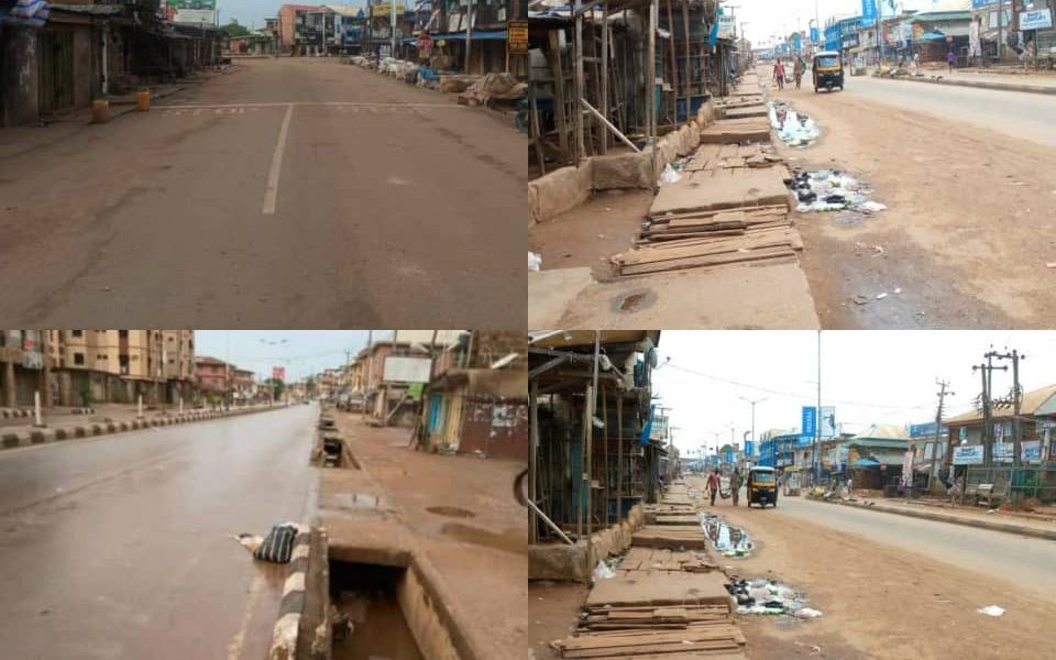 Panik in Ebonyi, als IPOB die Sit-at-Home-Order erzwingt Panik in Ebonyi, als IPOB die Sit-at-Home-Order erzwingt