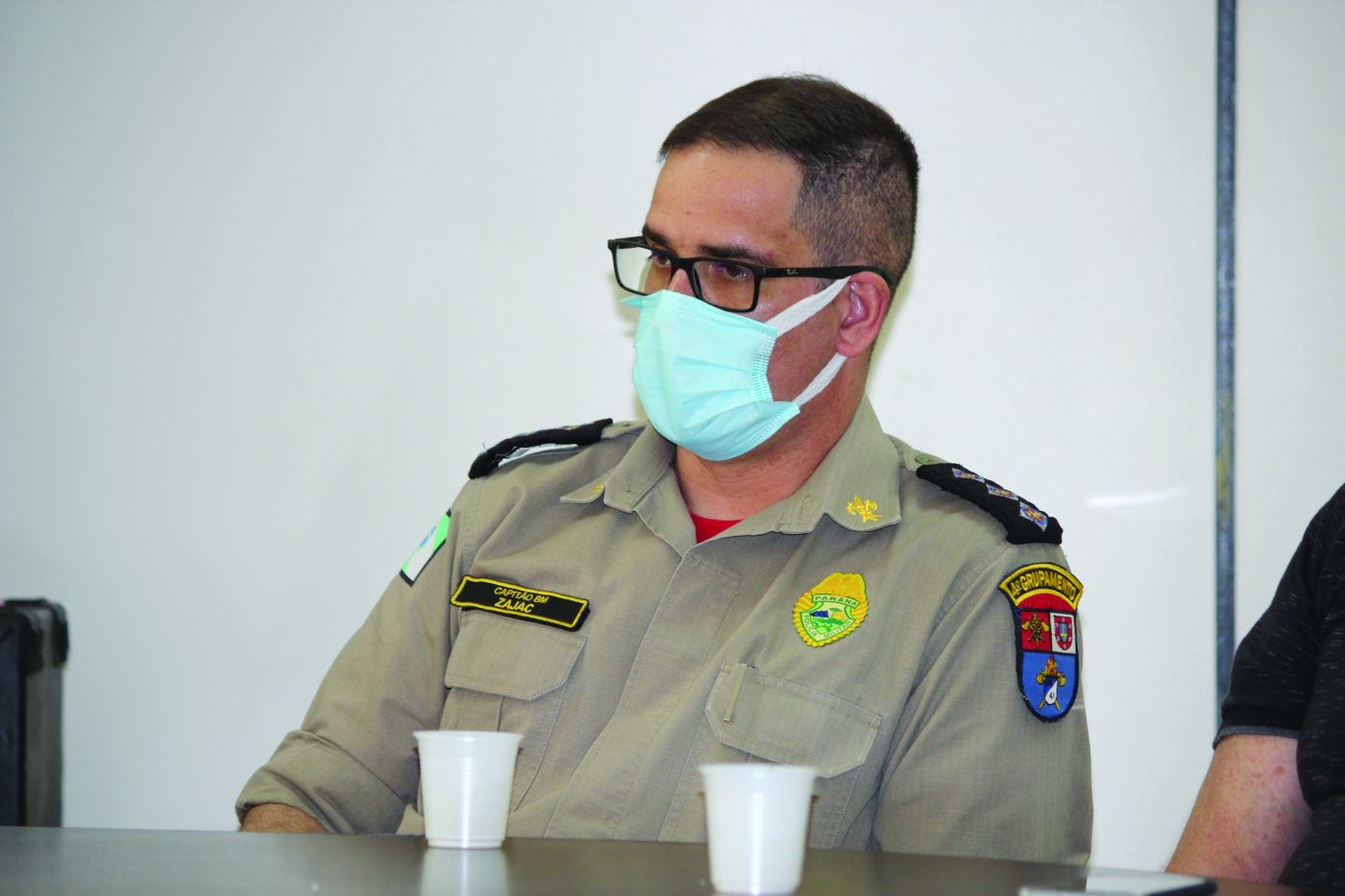 Comandante do Corpo de Bombeiros, capitão Tiago Zajac: “Alguns pontos-chave do município podem ser incluídos no edital para que possamos melhorar de forma significativa a segurança no trânsito em Marechal Rondon” (Foto: Maria Cristina Kunzler/OP)